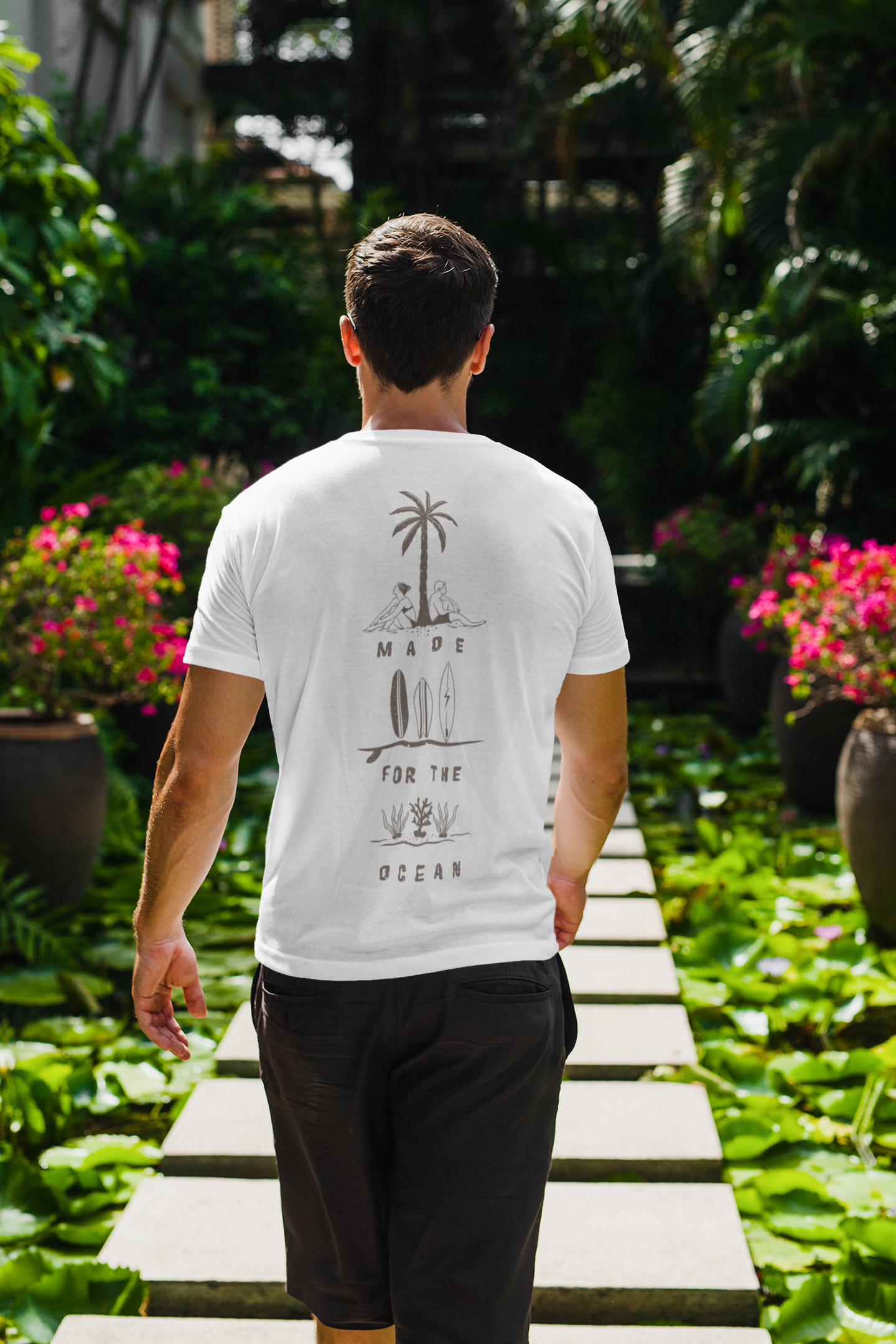 Made for the Ocean Organic Shirt backprint