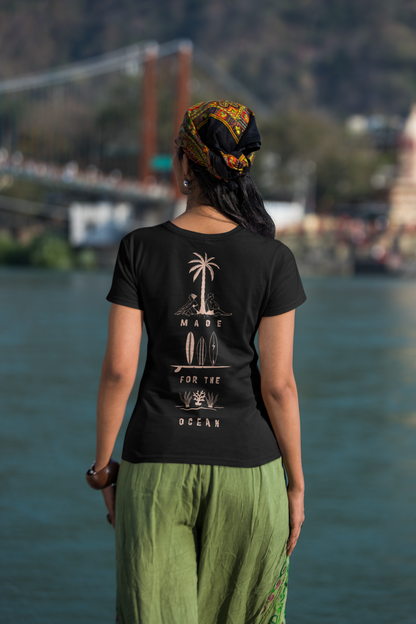 Made for the Ocean Organic Shirt backprint